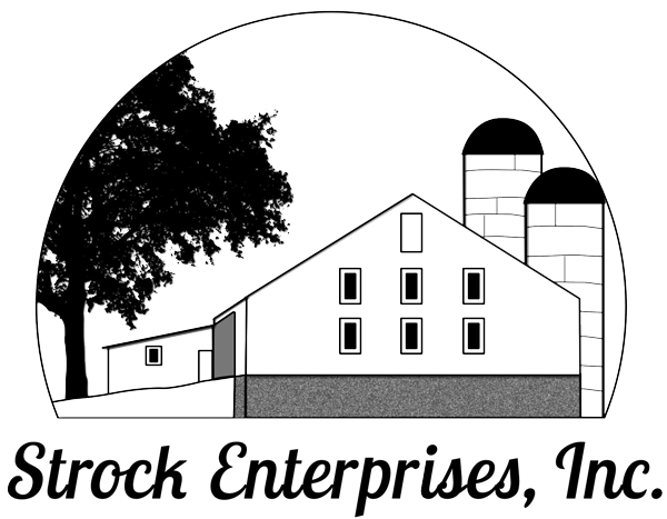 A black and white image of a farm logo featuring Gettysburg wedding DJs.